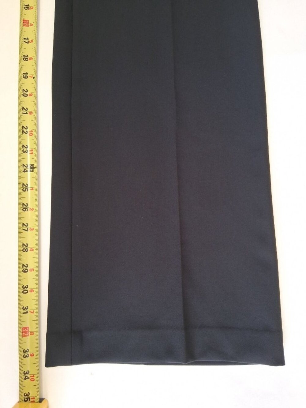 Express Editor 6L Wide Leg Relaxed Trouser Mid Rise Black Pants Size 6L - Picture 10 of 10